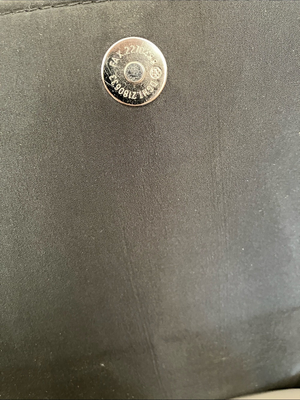 EUC Nine West Light Gray Backpack with Multicolor Dot Medallion 12x10x5 - Picture 7 of 10